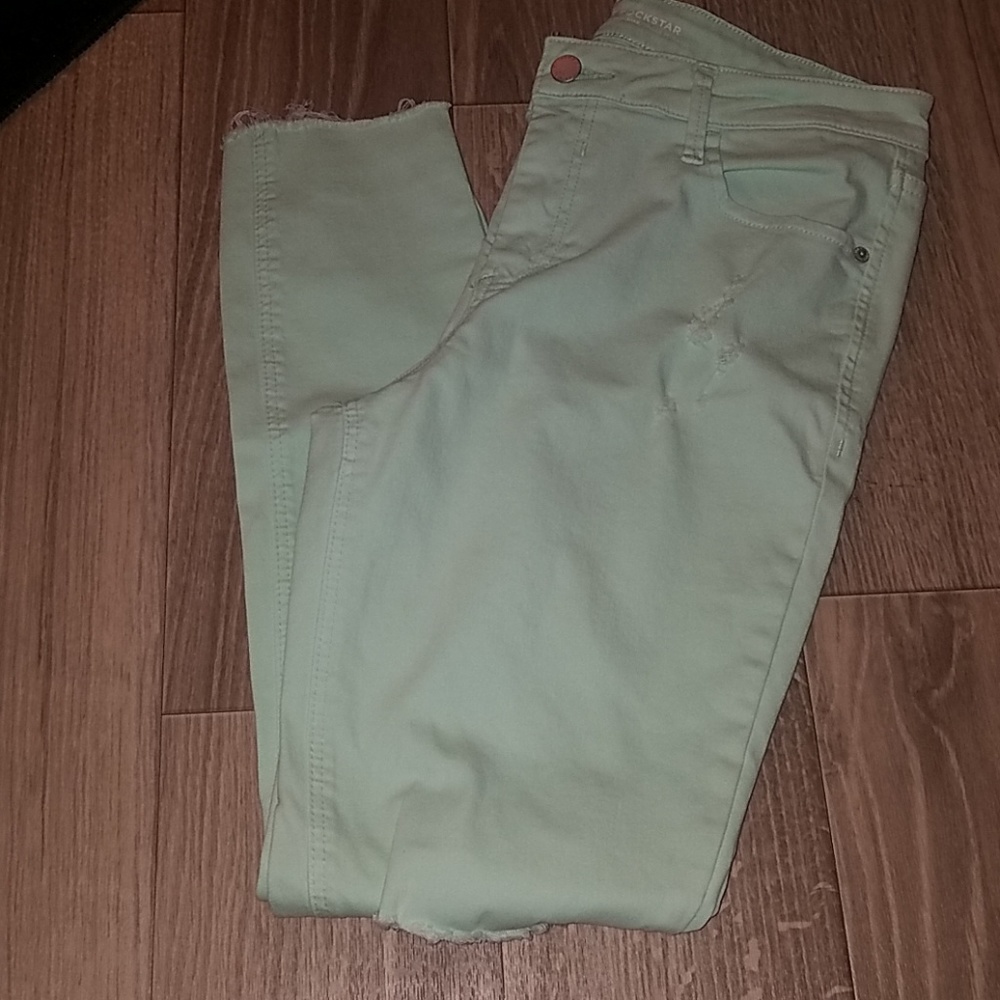 Old Navy mint green lavender jeans